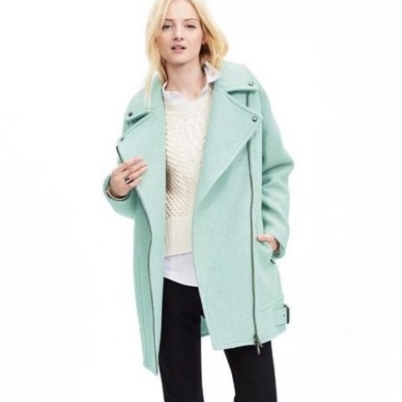 Banana Republic Mint teal coat - Picture 1 of 4